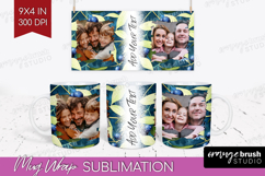 Eucalyptus Photo Mug Wrap PNG - Botanical Picture Frame Mug Product Image 1