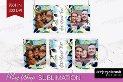 Eucalyptus Photo Mug Wrap PNG - Botanical Picture Frame Mug Product Image 1