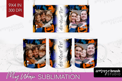 Halloween Photo Mug Wrap PNG - Brush Stroke Picture Frame Product Image 1