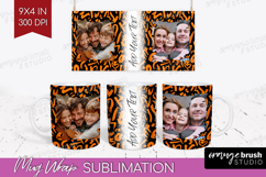 Halloween Photo Mug Wrap PNG - Brush Stroke Picture Frame Product Image 1