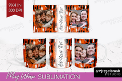Halloween Photo Mug Wrap PNG - Brush Stroke Picture Frame Product Image 1