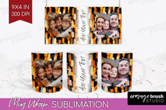 Halloween Photo Mug Wrap PNG - Brush Stroke Picture Frame Product Image 1