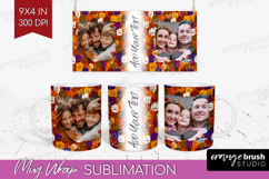 Halloween Photo Mug Wrap PNG - Brush Stroke Picture Frame Product Image 1