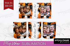 Halloween Photo Mug Wrap PNG - Brush Stroke Picture Frame Product Image 1
