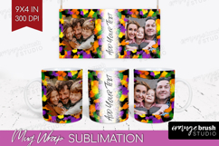Halloween Photo Mug Wrap PNG - Brush Stroke Picture Frame Product Image 1