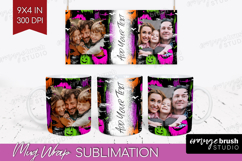 Halloween Photo Mug Wrap PNG - Brush Stroke Picture Frame Product Image 1