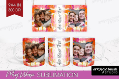 Brush Stroke Photo Mug Wrap PNG - Abstract Texture Picture Product Image 1