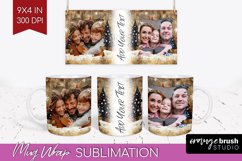 Christmas Photo Mug Wrap PNG - Christmas Tree Picture Frame Product Image 1