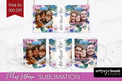 Floral Photo Mug Wrap PNG - Sping Flowers Picture Frame Mug Product Image 1