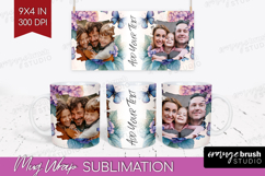 Floral Photo Mug Wrap PNG - Sping Flowers Picture Frame Mug Product Image 1