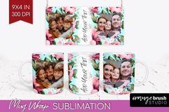 Spring Photo Mug Wrap PNG - Flowers Picture Frame Mug Product Image 1