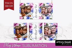Spring Photo Mug Wrap PNG - Flowers Picture Frame Mug Product Image 1
