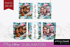 Spring Photo Mug Wrap PNG - Flowers Picture Frame Mug Product Image 1