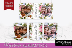 Spring Photo Mug Wrap PNG - Flowers Picture Frame Mug Product Image 1