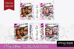 Spring Photo Mug Wrap PNG - Flowers Picture Frame Mug Product Image 1