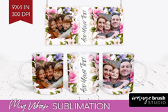 Spring Photo Mug Wrap PNG - Flowers Picture Frame Mug Product Image 1