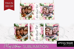 Spring Photo Mug Wrap PNG - Flowers Picture Frame Mug Product Image 1