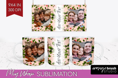 Spring Photo Mug Wrap PNG - Flowers Picture Frame Mug Product Image 1