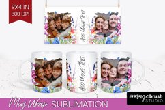 Wildflowers Photo Mug Wrap PNG - Floral Picture Frame Mug Product Image 1