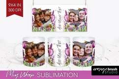 Wildflowers Photo Mug Wrap PNG - Floral Picture Frame Mug Product Image 1