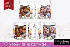 Wildflowers Photo Mug Wrap PNG - Floral Picture Frame Mug Product Image 1