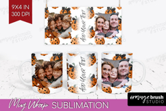 Pumpkun Photo Mug Wrap PNG - Fall Picture Frame Mug Product Image 1