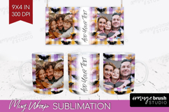 Halloween Photo Mug Wrap PNG - Spooky Picture Frame Mug Product Image 1