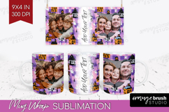 Halloween Photo Mug Wrap PNG - Spooky Picture Frame Mug Product Image 1