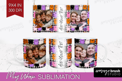 Halloween Photo Mug Wrap PNG - Spooky Picture Frame Mug Product Image 1