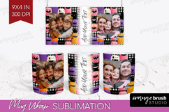 Halloween Photo Mug Wrap PNG - Spooky Picture Frame Mug Product Image 1