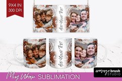 Rose Photo Mug Wrap PNG - Floral Picture Frame Mug Product Image 1
