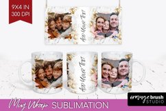 Rose Photo Mug Wrap PNG - Floral Picture Frame Mug Product Image 1