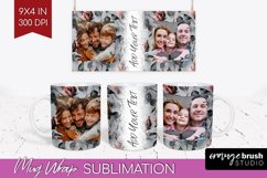 Rose Photo Mug Wrap PNG - Floral Picture Frame Mug Product Image 1