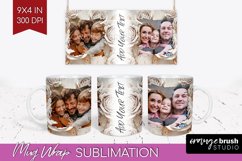 Rose Photo Mug Wrap PNG - Floral Picture Frame Mug Product Image 1