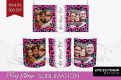 Leopard Print Photo Mug Wrap PNG - Animal Pattern Picture Product Image 1