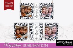 Leopard Print Photo Mug Wrap PNG - Animal Pattern Picture Product Image 1