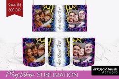 Leopard Print Photo Mug Wrap PNG - Animal Pattern Picture Product Image 1