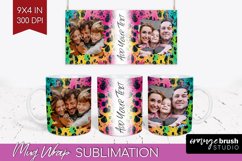Leopard Print Photo Mug Wrap PNG - Animal Pattern Picture Product Image 1