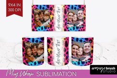 Leopard Print Photo Mug Wrap PNG - Animal Pattern Picture Product Image 1