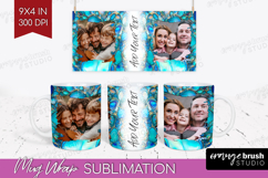 Pearl Photo Mug Wrap PNG - Pearl Texture Picture Frame Mug Product Image 1