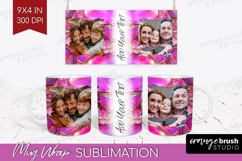 Pearl Photo Mug Wrap PNG - Pearl Texture Picture Frame Mug Product Image 1