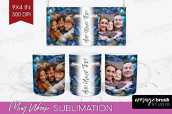 Pearl Photo Mug Wrap PNG - Pearl Texture Picture Frame Mug Product Image 1