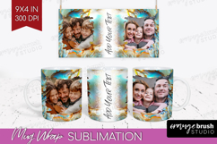 Pearl Photo Mug Wrap PNG - Pearl Texture Picture Frame Mug Product Image 1