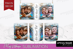 Pearl Photo Mug Wrap PNG - Pearl Texture Picture Frame Mug Product Image 1