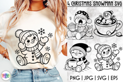 Funny Reindeer SVG, Cute Christmas Reindeer Clipart Product Image 1