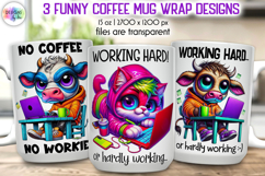 Funny Coffee Mug Wrap Bundle, Introvert &amp; Coffee Lover Quote Product Image 11