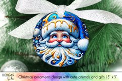 Santa Claus Ornament Bundle, Christmas Ornament Sublimation Product Image 14