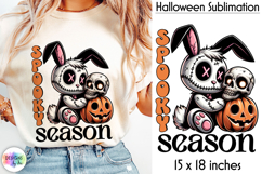 Halloween Sublimation Bundle, Creepy Voodoo Bunny Prints Product Image 13
