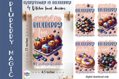 Blueberry Kitchen Towels Designs, Baking Lover Sublimation Product Image 1