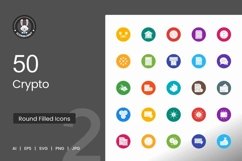 Crypto Flat Round Icons Product Image 1